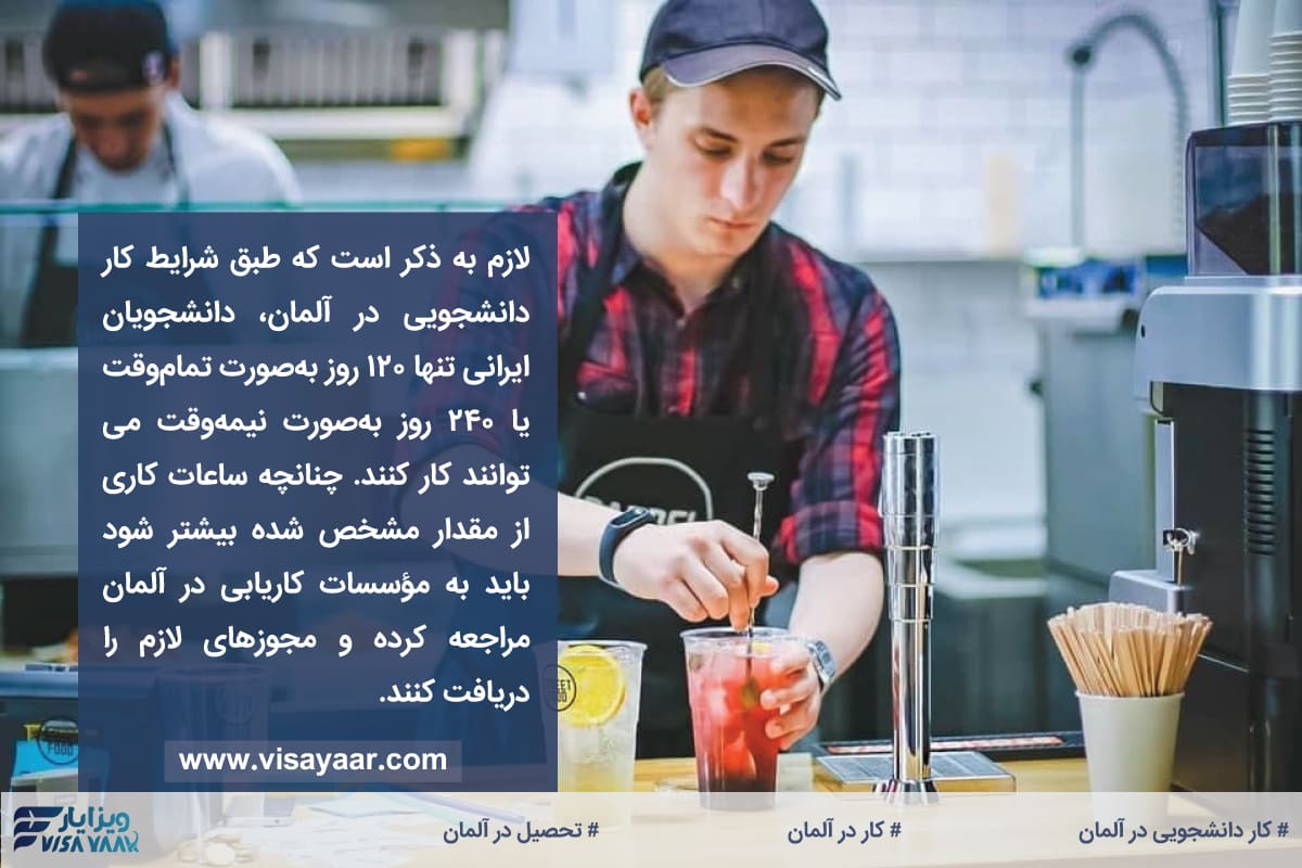 انواع کار دانشجویی در آلمان