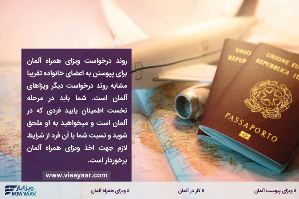 چطور برای ویزای همراه آلمان درخواست بدهیم؟