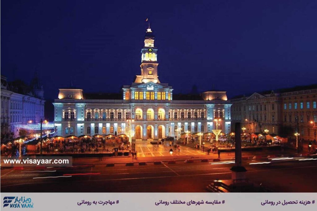 مقایسه شهرهای مختلف رومانی از نظر هزینه‌های زندگی